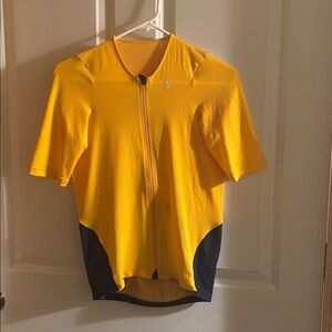 Velocio Men's Yellow and Black Cycling Jersey. Like new!